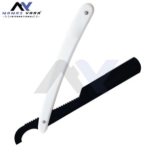 Professional White Black Folding Manual Turkish Razor for <b>Men</b> Barber Straight Edge Shaving Razor Barbershop Grooming Tool Salon - Product Image 5