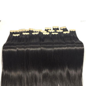 Extensions de cheveux naturels bruts non traités à bandes adhésives invisibles et sans couture, extensions de cheveux humains vierges à trame de peau - Product Image 5