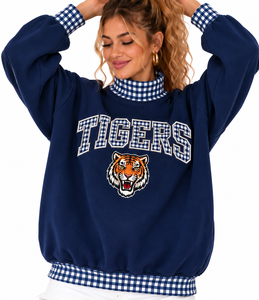 Custom Logo Women <b>Mock</b> Neck Sweatshirt 100% Cotton Oversized Drop Shoulder Soft Comfortable Premium Pullover - Product Image 4