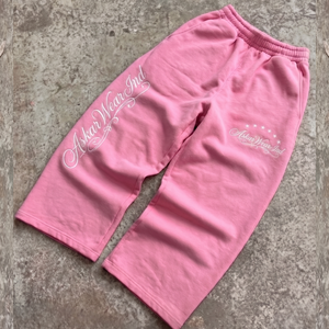 Customized <b>Elastic</b> Waist Heavy Weight Casual <b>Trouser</b> Street Wear Sweatpants Baggy <b>Men</b> French Terry 100% Cotton - Product Image 1