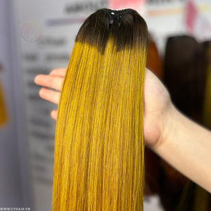 ผมแท้เวียดนามแบบ Remy 100% เวอร์จิ้น  แบบเย็บสองชั้น น้ำหนัก 100 กรัม  ผมตรงสลวยเป็นลอน จากเวียดนาม - Product Image 5