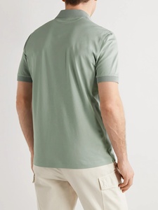 Camiseta Polo Lisa de Corte Regular para Hombre, Ropa Cómoda para el Día a Día - Product Image 4