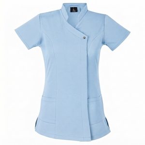 Tunique de travail à boutons pour salon de beauté, uniforme de coiffeur, uniforme d'esthéticienne, uniforme de masseur, uniforme de spa - Product Image 5