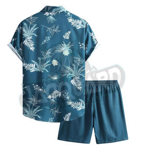Ensemble deux pièces homme été 2026 de qualité supérieure : T-shirt à manches courtes et short 100 % coton - Product Image 5