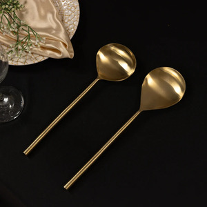 Juego de cubiertos de acero inoxidable de lujo personalizable con construcción duradera y diseño elegante para la mesa - Product Image 2