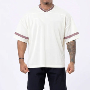 เสื้อยืดคอกลมคุณภาพสูง สีพื้นแบบกำหนดเอง ดีไซน์หลายสีแบบแผง ระบายอากาศได้ดี เหมาะสำหรับใส่ในฤดูร้อน ดีไซน์ทันสมัย - Product Image 6