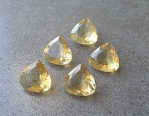 พลอยอัญมณีทรงเหลี่ยมเพชรพลอย Citrine ธรรมชาติอัญมณีอัญมณีรักษาแบบหลวมของขวัญหินคริสตัล - Product Image 5