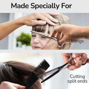 Tijeras de Barbero Rectas de Acero Inoxidable Personalizadas a Bajo Precio para Peluquerías - Alta Calidad para Uso Adulto - Product Image 5