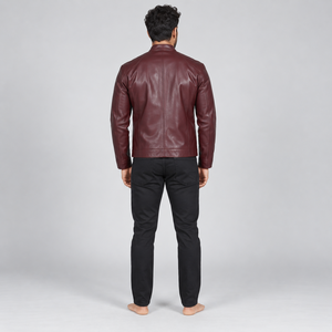 Chaquetas de cuero para hombre de alta calidad con cuero premium, costuras duraderas, ajuste cómodo y estilo sofisticado para el día a día. - Product Image 2