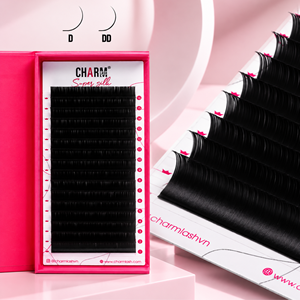 ถาดขนตาปลอม Charmlash แบบขายส่ง สีน้ำตาล ขนตาแบบ D Curl ขนแคชเมียร์ ความหนาหลากหลาย ขนาดหลากหลาย รับผลิตแบรนด์ส่วนตัว - Product Image 1