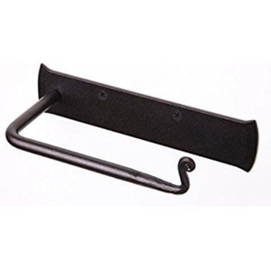 <b>Black</b> Finished Wall Mounted Metal Toilet <b>Paper</b> Holder Minimalist Design Rust Resistant Bathroom Decorative <b>Tissue</b> Holder - Product Image 6