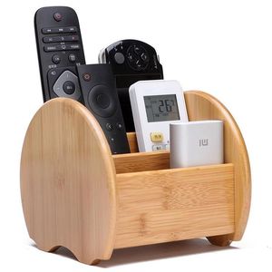 Solid Wood 5-Layer Modern Handmade <b>Remote</b> Control Organizer Box for TV AC and Media Accessories - Product Image 5