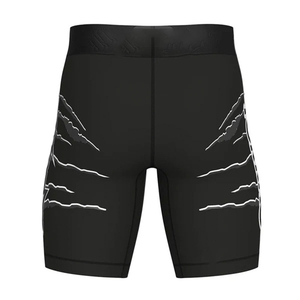 Men's Black Compression Shorts High Waist Quick Dry Spandex Sporty Scratched <b>Animal</b> <b>Pattern</b> Short Shorts - Product Image 2