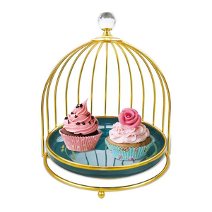 Vintage Style Gold Plated Iron Wire Mesh <b>Cake</b> <b>Stand</b> with <b>Marble</b> Plate Hot Luxury Vintage Style Best Cheap Low Price <b>Cake</b> Server - Product Image 6