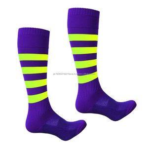 Calcetines deportivos de algodón acanalado de compresión con logotipo personalizado para hombre, calcetines de fútbol sostenibles, características del sudor, medias de diseño, calcetines con patrón - Product Image 5