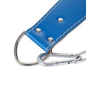 Nuevo Cinturón de Piel para Levantamiento de Pesas con Protección Profesional, Ajustable, con Cadena y Anillo en D, para Powerlifting y Dips - Product Image 5