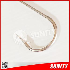 TAIWAN SUNITY Haute Qualité # Hameçon de pêche en acier inoxydable à 5 courbes rondes pour la pêche au bar et aux poissons d'eau salée - Product Image 5