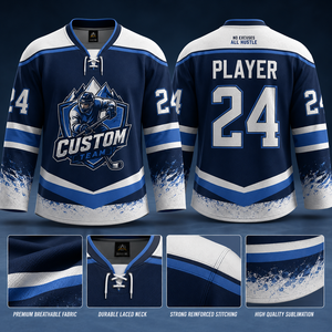 Venta al por Mayor de Camisetas de Hockey Personalizadas |   Proveedor de Uniformes de Hockey sobre Hielo con Servicio OEM y ODM |   Fabricante de Uniformes para Equipos y Clubes - Product Image 5