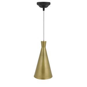 Nouvelle lampe suspendue moderne en laiton, forme de cône géométrique, montage au plafond, décoration intérieure, luminaire pour salon, design durable - Product Image 3