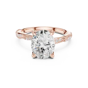 Anillo de Compromiso con Diamante Cultivado en Laboratorio de Corte Ovalado de 2.5ct, Oro Sólido de 10K, 14K, 18K, Certificado IGI, Color E, Joyería Fina - Product Image 3