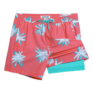 Shorts de Baño Sublimados con Logotipo Personalizado, Shorts de Playa Transpirables de Poliéster, Fabricante, Suministro al por Mayor - Product Image 1