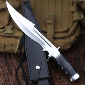 มีดเอาตัวรอด Bowie Tactical ด้ามไม้วอลนัท G10 คุณภาพสูง พร้อมปลอกมีดสแตนเลส เหมาะสำหรับการล่าสัตว์ ปรับแต่งได้ตามต้องการ รับผลิตแบบ OEM - Product Image 2