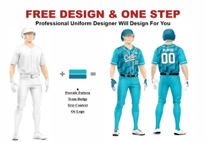 Uniforme de baseball personnalisé pour hommes, imprimé géométrique sublimé, respirant, coupe athlétique, manches courtes, toutes saisons - Product Image 2