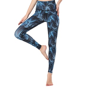 Custom Printed Breathable Stretch Fabric <b>Leggings</b> for Women for Events Gifting Brand Promotions Rhinestone OEM Available - Product Image 1