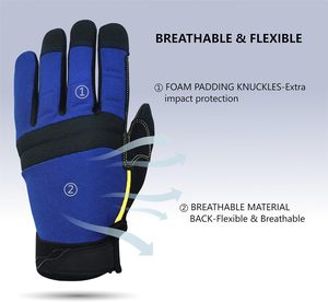 Top Quality Industrial Work Mechanic <b>Gloves</b> <b>Touch</b> Screen Anti Vibration Mechanical Safety Working <b>Gloves</b> For Multipurpose - Product Image 3