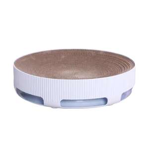 ที่นอนและของเล่นแมวแบบ 2 in 1 ทำจากกระดาษลูกฟูกทนทาน ไม่ทิ้งเศษ 2 แบบ 2 สี - Product Image 6