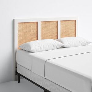 Cabecera de Madera Maciza DreamCraft, Tamaño Queen/King/Full, Estructura de Cama de Ratán con Diseño Elegante para Dormitorio, Origen Vietnam - Product Image 3
