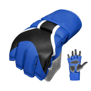 Guantes de MMA de cuero vacuno auténtico de primera calidad, con logotipo personalizado, fabricación profesional, servicio OEM, los mejores guantes de MMA impermeables. - Product Image 6