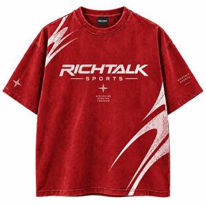 T-shirt Homme Oversize à Manches Courtes en Coton Respirant, Col Rond Sportif, Motif Lettres 3D Gaufré sur le Devant, Style Streetwear - Product Image 4