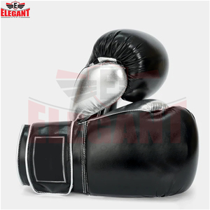 Gants de boxe en cuir PU de qualité supérieure, blanc et noir, avec protection en mousse multicouche, fabrication OEM ODM directe d'usine, logo personnalisé. - Product Image 4