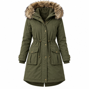Chaqueta Parka Informal para Mujer, Talla Grande, Transpirable y Ecológica, con Relleno de Poliéster, Abrigo Acolchado Cálido y Aislante para Invierno - Product Image 5