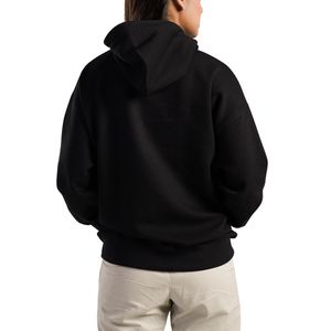 Sudadera con Capucha Negra para Mujer, Fabricante OEM ODM, Venta al Por Mayor Personalizada, Sudadera Holgada Informal con Capucha, Top de Moda de Invierno - Product Image 5