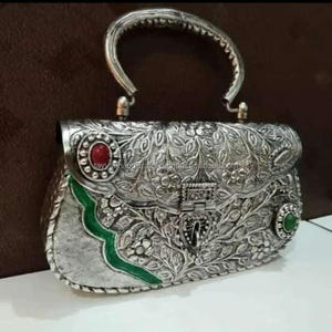 Sac à main en métal avec mosaïque pour femmes et mariage en provenance d'Inde - Product Image 3