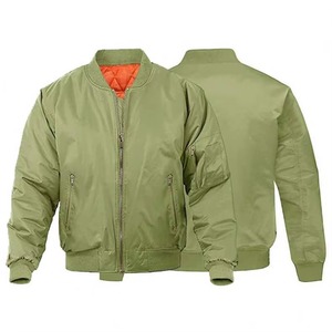 Unisex Winter Streetwear Solid <b>Canvas</b> Windproof V-neck Bomber <b>Jacket</b> OEM Service Front Logo Cotton Filled 220g - Product Image 2