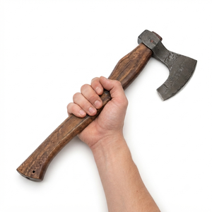 Handmade Damascus Steel Blade Wood <b>Handle</b> <b>Axe</b> With Leather Sheath Outdoor <b>axe</b> Custom <b>Axe</b> - Product Image 2