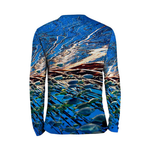 Servicio OEM, Camiseta de Pesca para Hombre con Logotipo Personalizado, 100% Poliéster, Ligera, Transpirable, Precio Económico, Venta al Por Mayor - Product Image 3