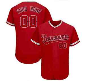 เสื้อเบสบอลแขนสั้นแบบยูนิเซ็กซ์ ติดกระดุม พร้อมหมายเลขทีม - Product Image 1