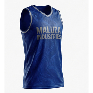 Conjunto de Uniforme de Baloncesto Moderno, Pantalones Cortos y Camiseta Ligeros de Malla, Ropa Deportiva Personalizada para Equipos, Maluza Industries - Product Image 4