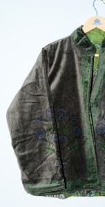 Chaqueta de Algodón Tejida a Mano con Estampado Floral Étnico, Transpirable y Ecológica para Mujer, Diseño Floral Étnico, para Invierno - Product Image 3