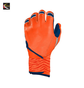 Gants de frappe de baseball professionnels Bruce Bolt de qualité supérieure en cuir fendu antidérapant avec logo personnalisé imprimé - Product Image 5