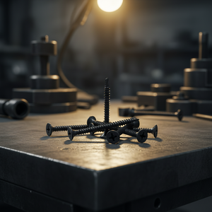 Tornillo para Paneles de Yeso PDC Modelo 9 de 9 Pulgadas, Clase 8.8, Acero al Carbono, Acero Inoxidable, Recubrimiento de Fosfato Negro/Gris, Punta de Perforación con Rosca Estándar - Product Image 1