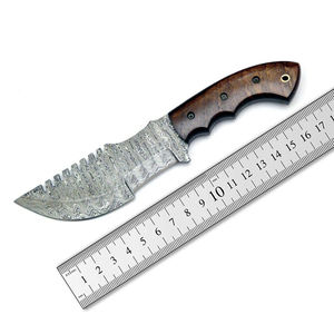 Couteaux de chasse Damas faits à la main, couteau à lame fixe pour la chasse, le camping, la survie en plein air, outil à lame fixe - Product Image 1