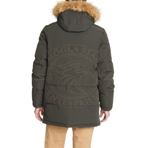 Functional Cold Weather Jacket <b>Men</b> Winter Parka Hooded Full Zip Multiple Pocket Long Sleeve Outdoor Hiking Camping <b>Coat</b> - Product Image 2