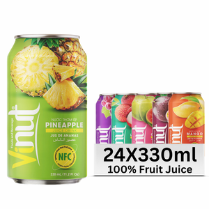 น้ำสับปะรดเครื่องดื่มปราศจากน้ำตาลในเวียดนามขนาด330มล. มีตัวอย่างแบบส่วนตัว - Product Image 1