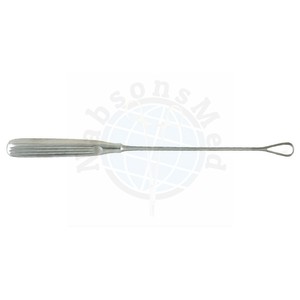 Curette utérine Sims 11 pouces (27,9 cm) à tige flexible, taille 3, manche malléable, en acier inoxydable, instrument manuel de chirurgie générale - Product Image 2