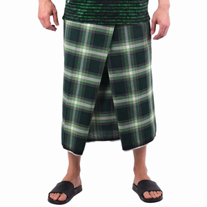Izar Lungi Tradicional a Cuadros para Hombre, Tela de Algodón Transpirable, Prenda de Oración Musulmana, Pantalón Modesto Ligero con Patrón a Cuadros para Hombre - Product Image 1